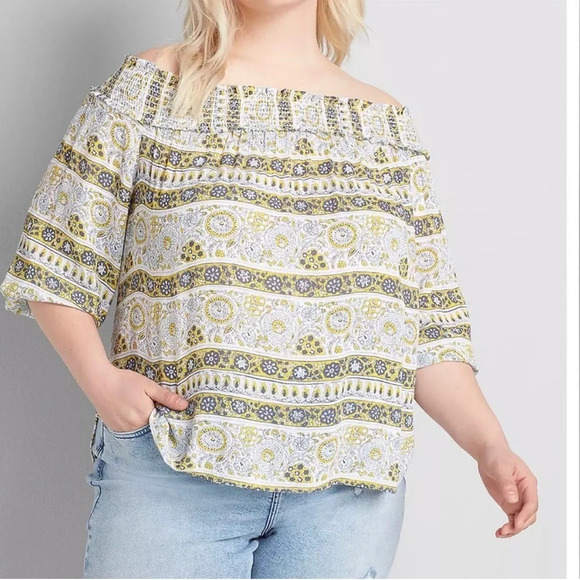 Lane Bryant 22/24 NWT cold shoulder swing top - Picture 1 of 5